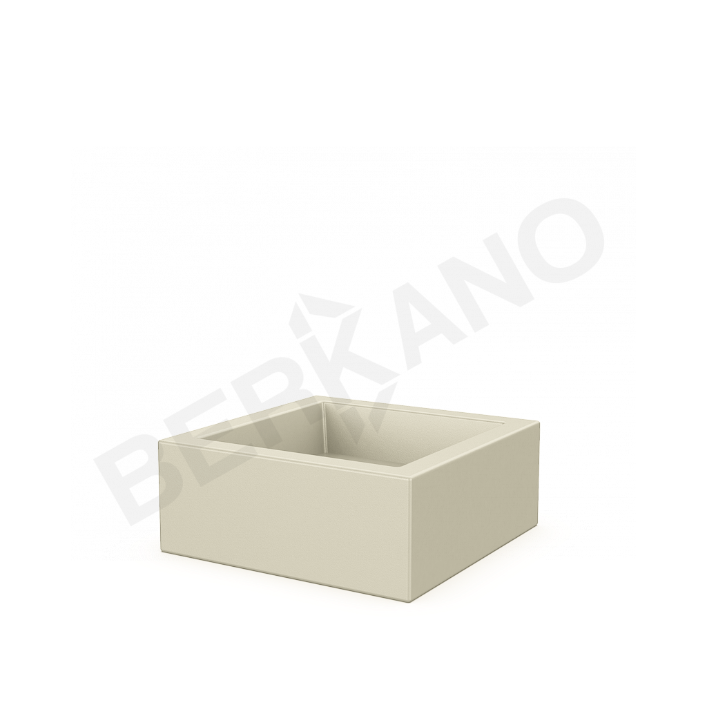 Кашпо Quarter 20 DB бежевого цвета - фото 1