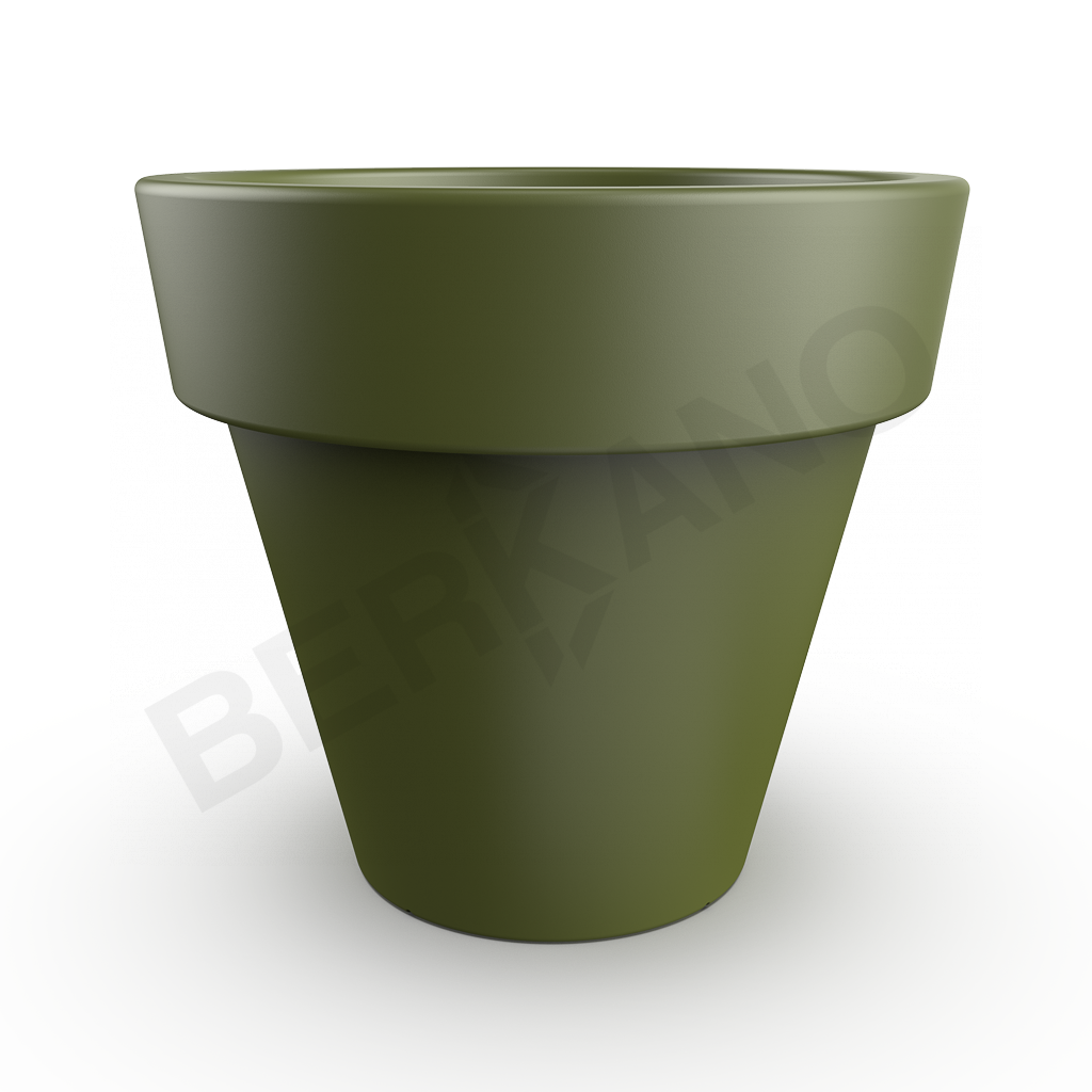 Кашпо classic 190 темно-зеленого цвета - фото 1