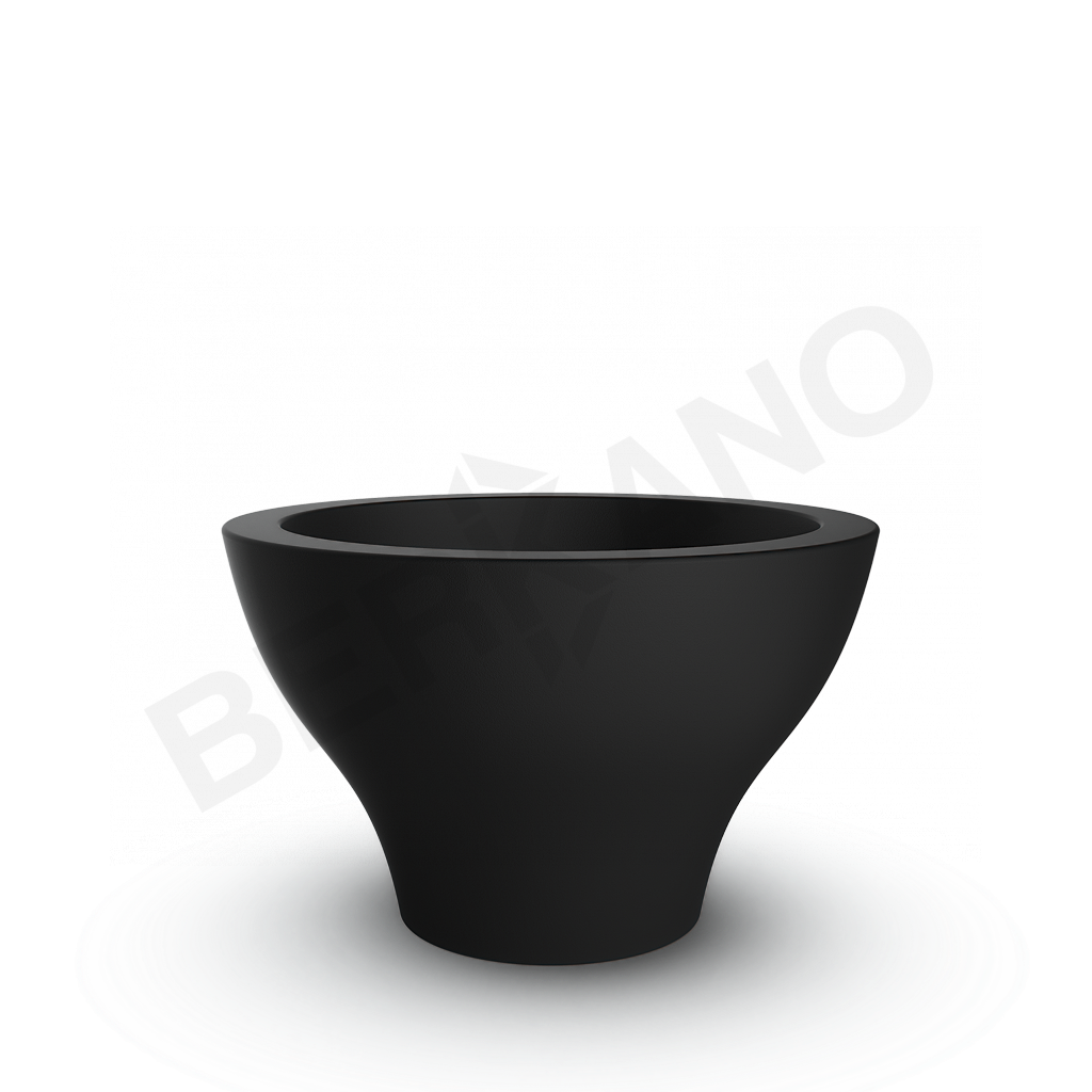Кашпо Vetro 50 DB черного цвета - фото 1