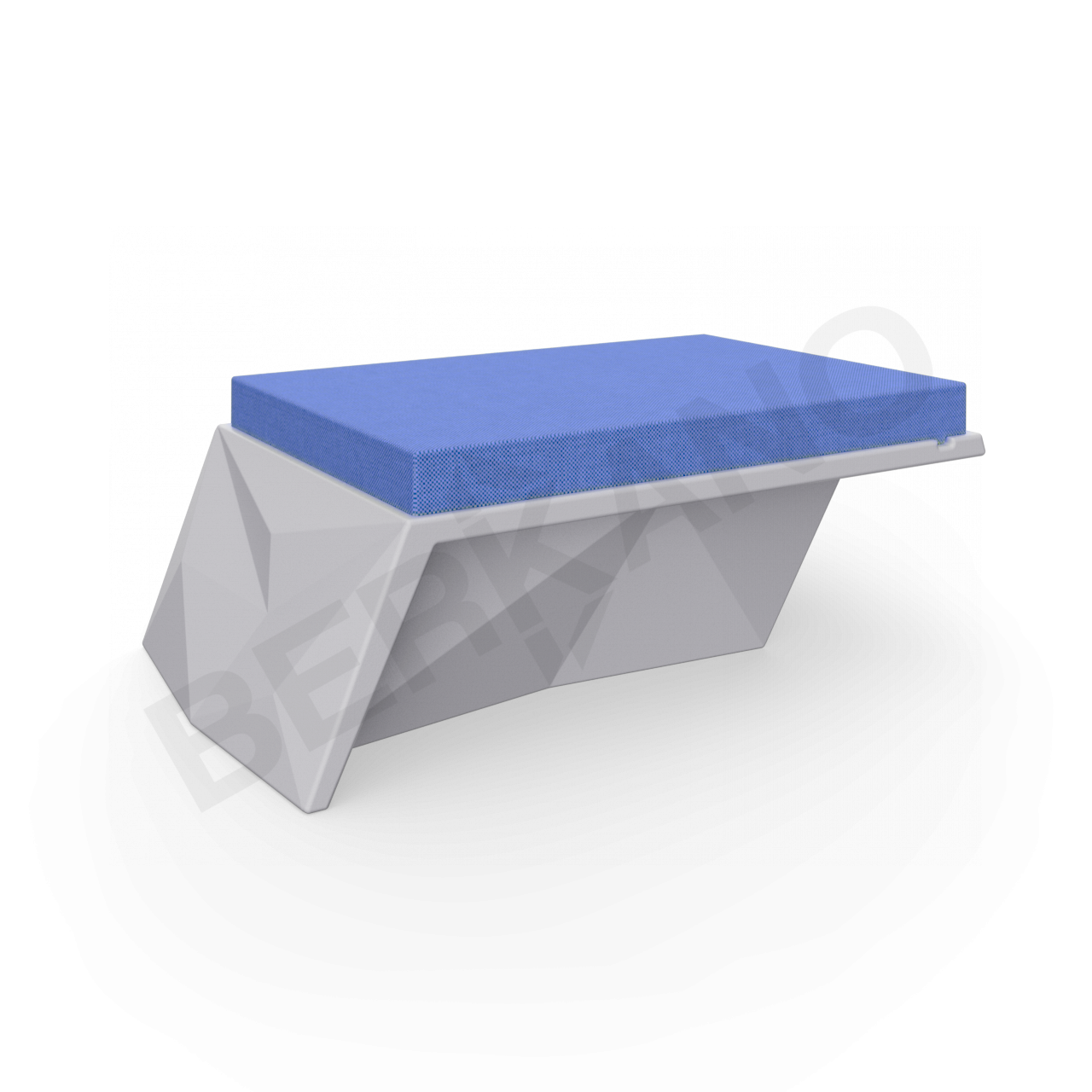 Угловой модуль Quaro с подушками серого цвета / аксессуар темно-синего цвета - фото 1