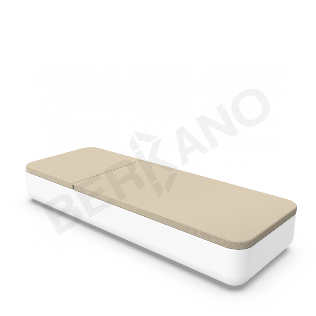 Шезлонг Grace белого цвета / аксессуар бежевого цвета - фото 2