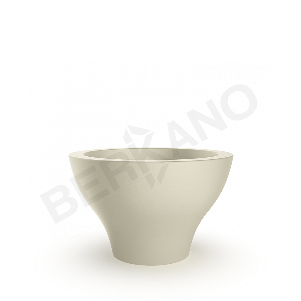 Кашпо Vetro 40 бежевого цвета - фото 1