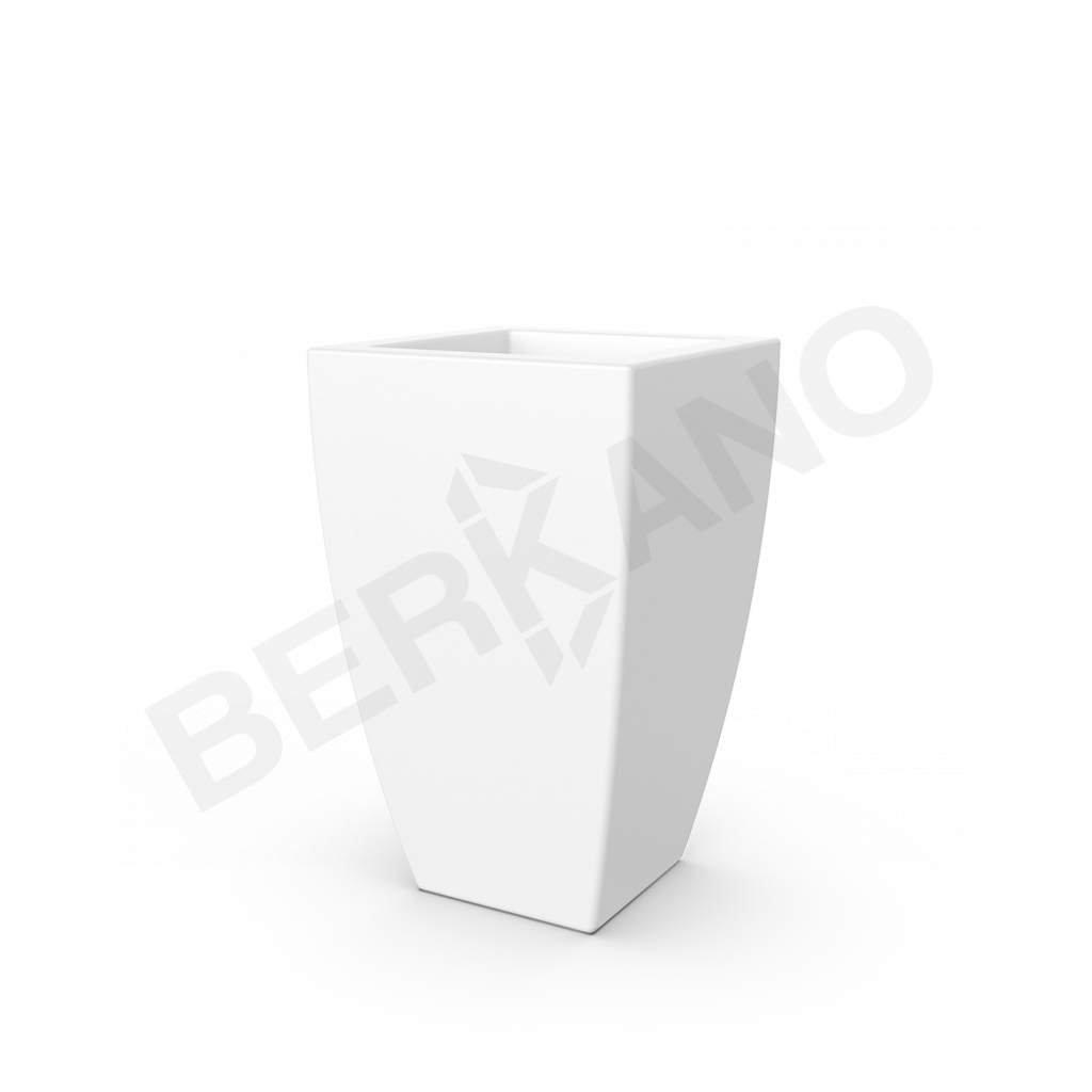 Кашпо Tenero 65 DB белого цвета - фото 1