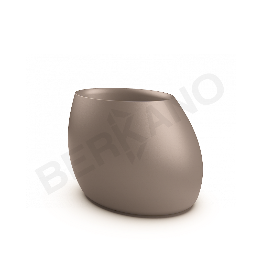 Кашпо Bend 80 кофейного цвета - фото 1