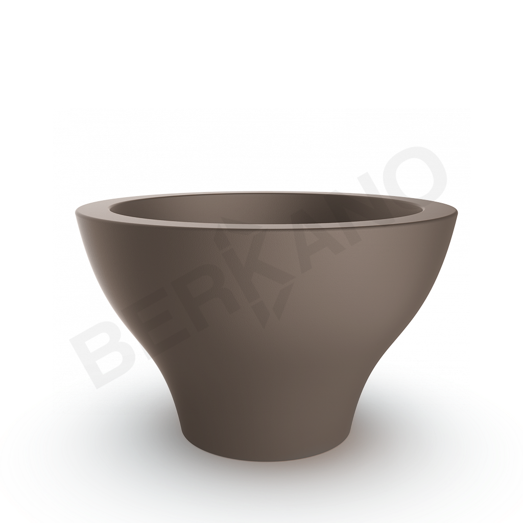 Кашпо Vetro 75 кофейного цвета - фото 1
