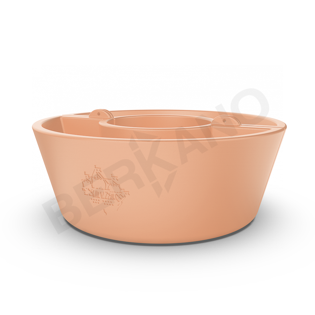 Кашпо Neva 30 терракотового цвета - фото 1