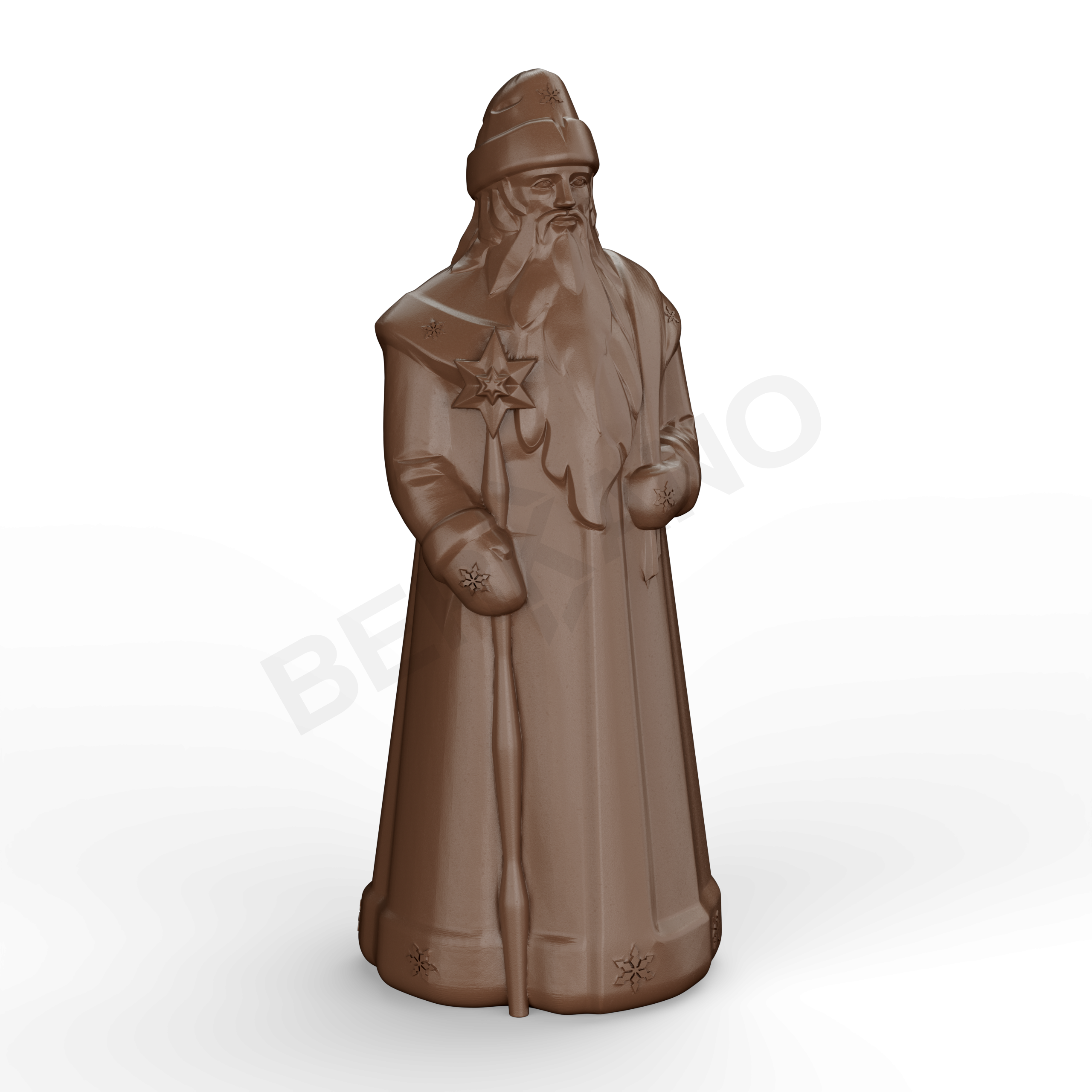 Светильник Дед Мороз коричневого цвета - фото 1