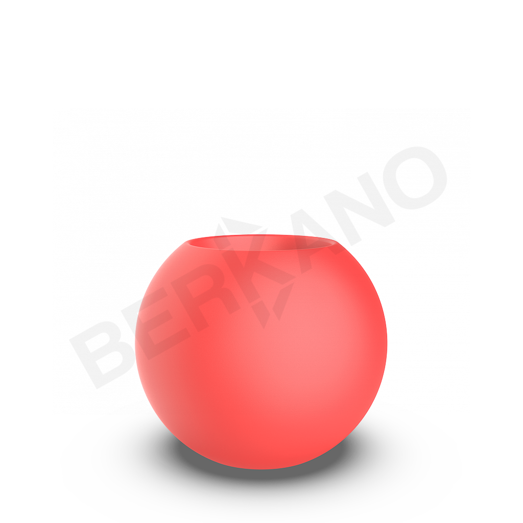 Кашпо Terra 60 DB красного цвета - фото 1