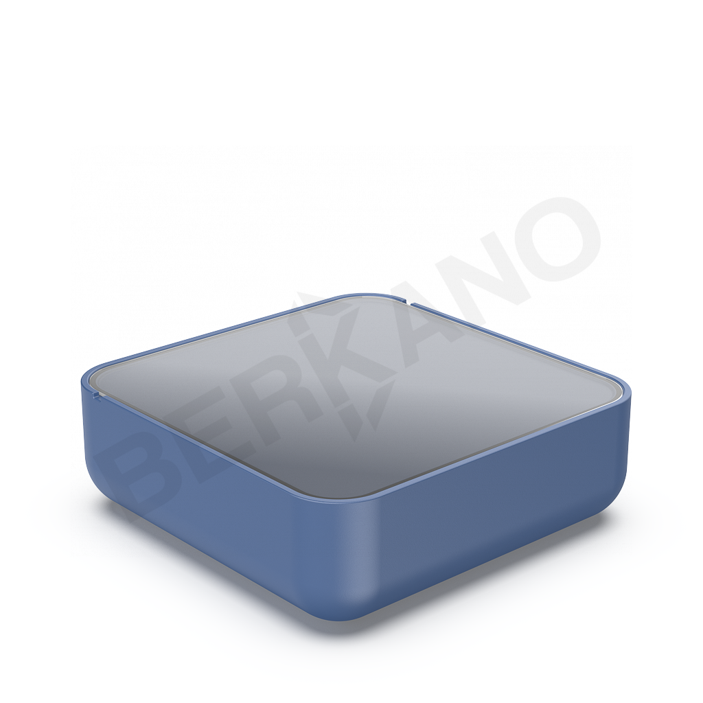 Стол Grace с стеклом синего цвета - фото 1