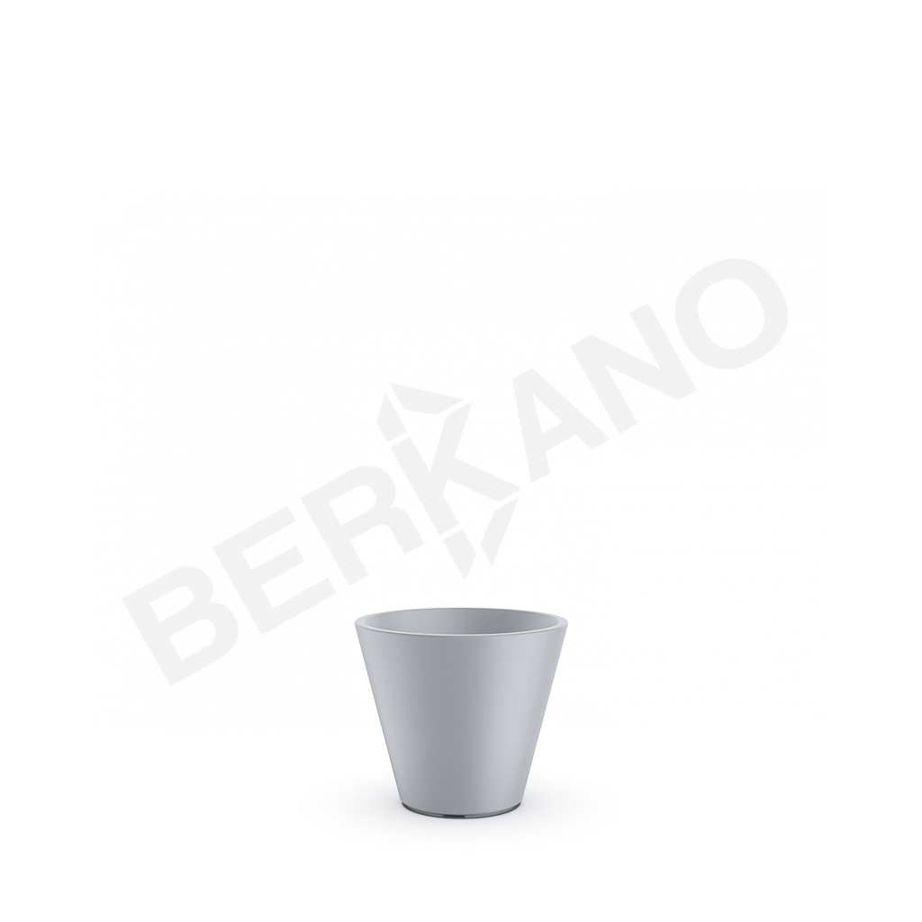 Кашпо Bliss 28 серого цвета - фото 1