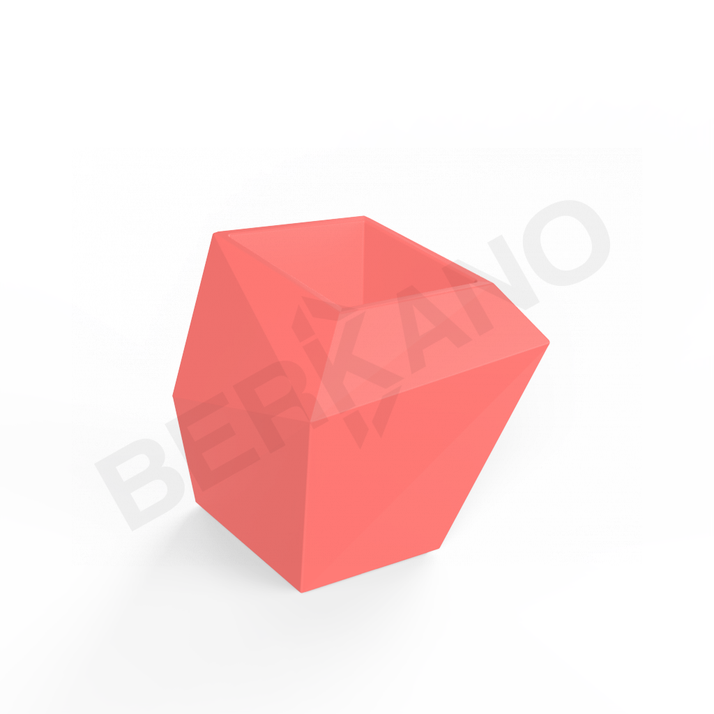 Кашпо Quaro M DB красного цвета - фото 1