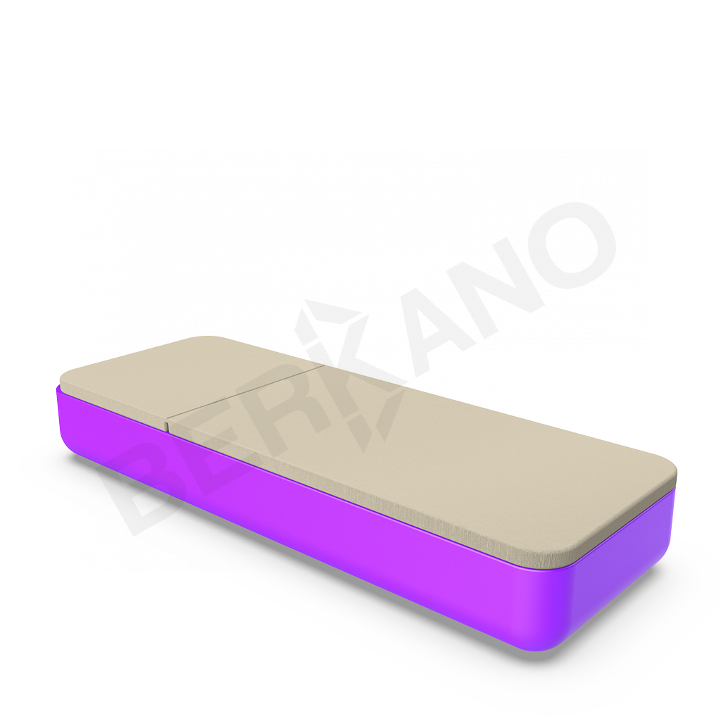 Шезлонг Grace сиреневого цвета / аксессуар бежевого цвета - фото 2