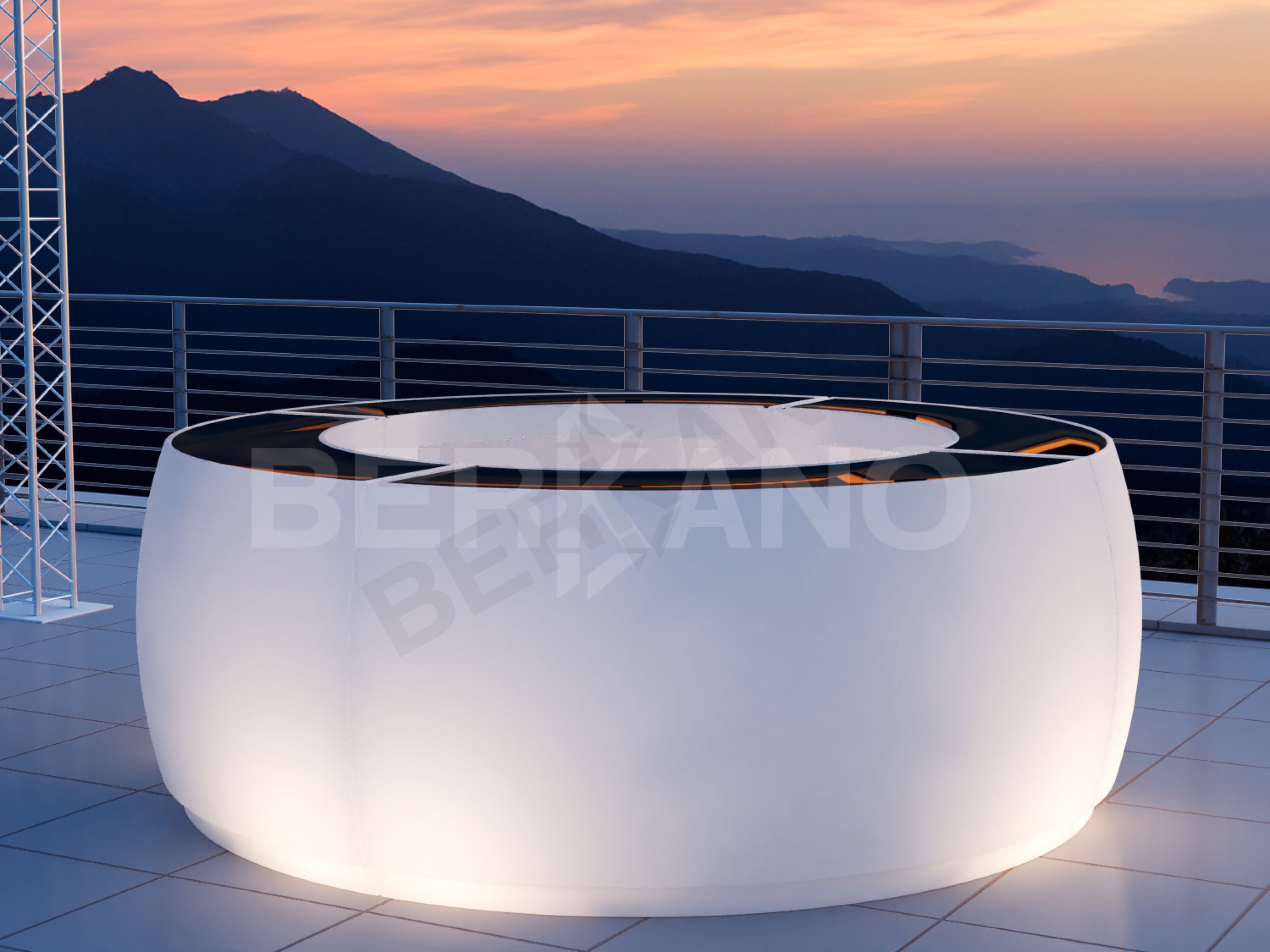 Барная стойка Grace Bar угловая кофейного цвета - фото 3