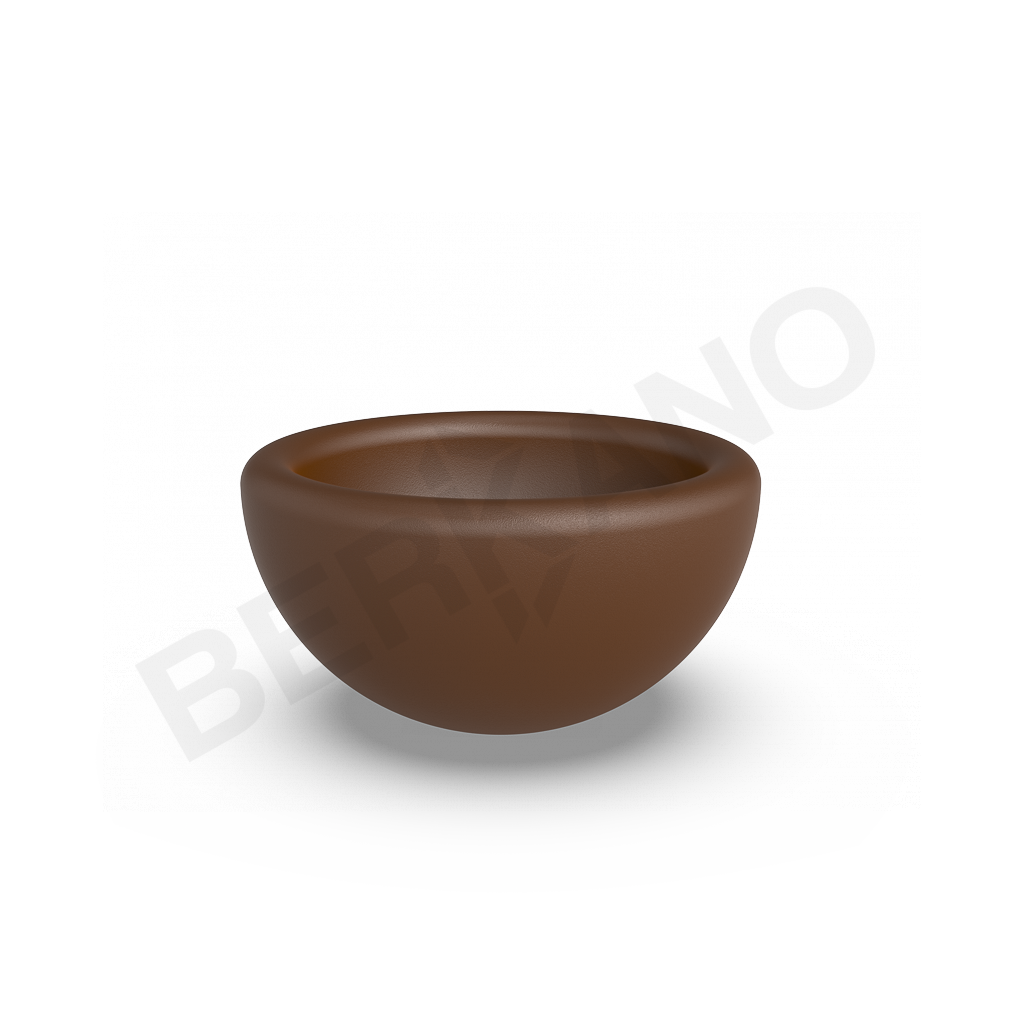 Кашпо Segmento 30 DB коричневого цвета - фото 1