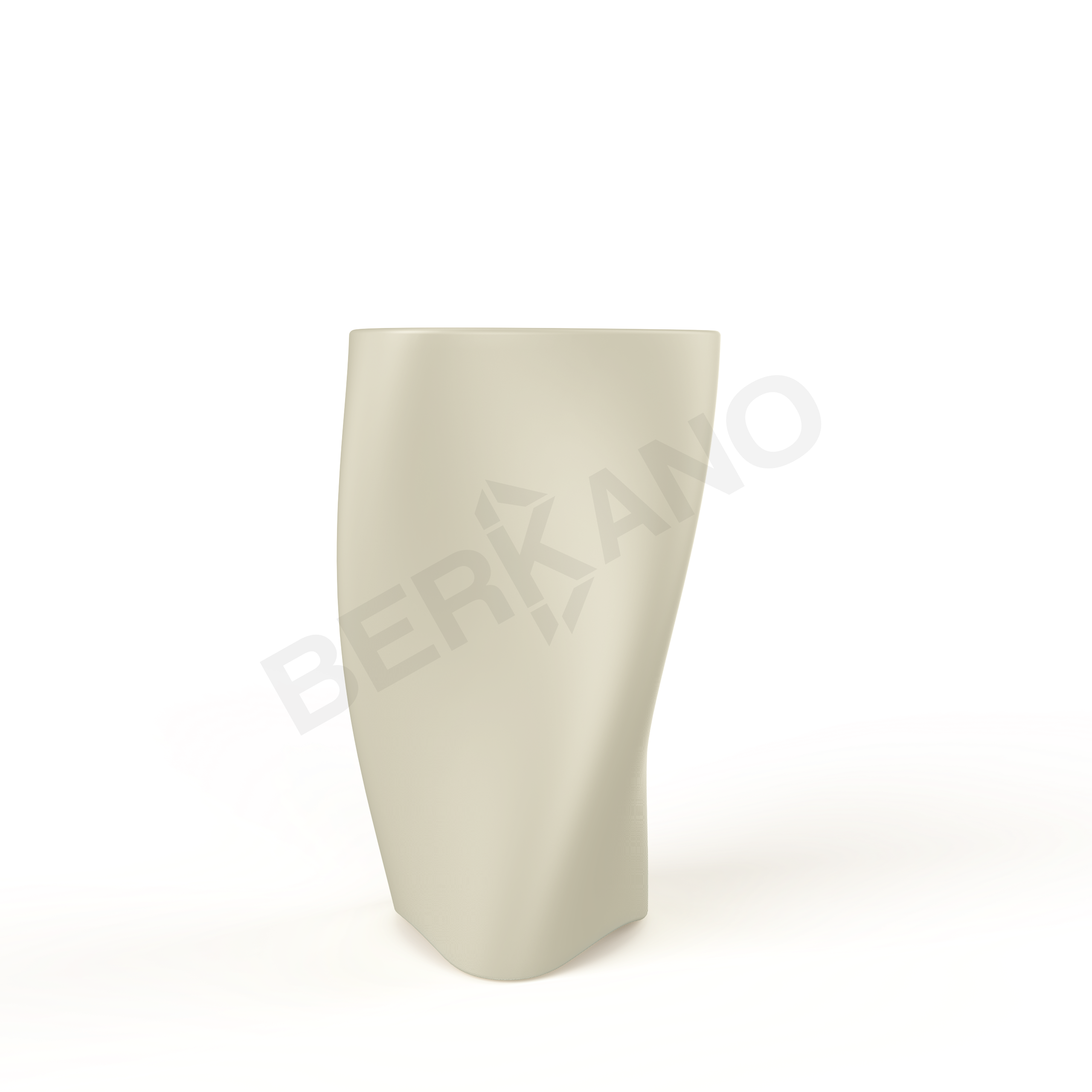 Кашпо Twist 108 бежевого цвета - фото 1