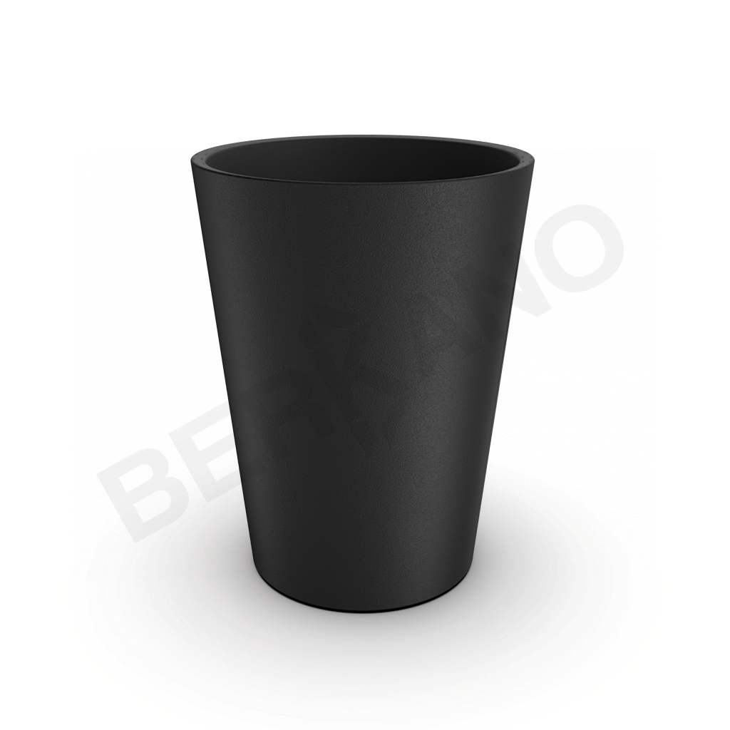 Кашпо Bloom 67 черного цвета - фото 1