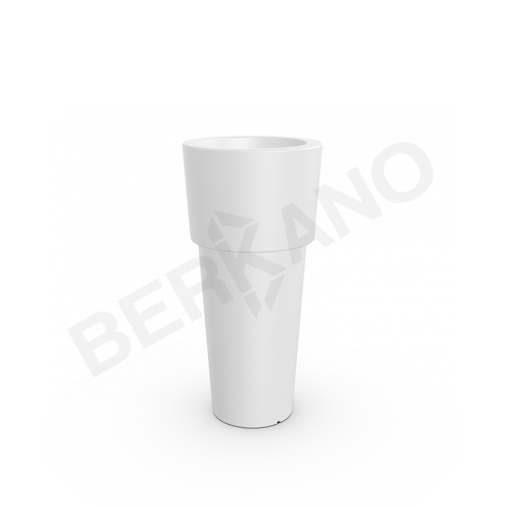 Кашпо Ray 100 белого цвета