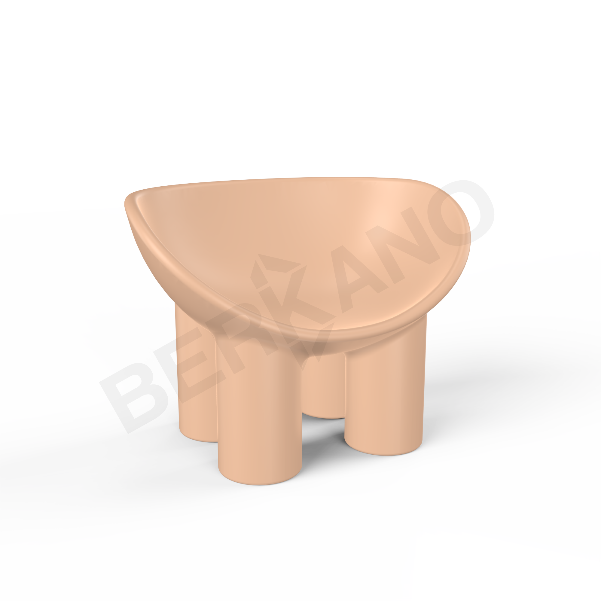 Кресло SLON Kids терракотового цвета - фото 1