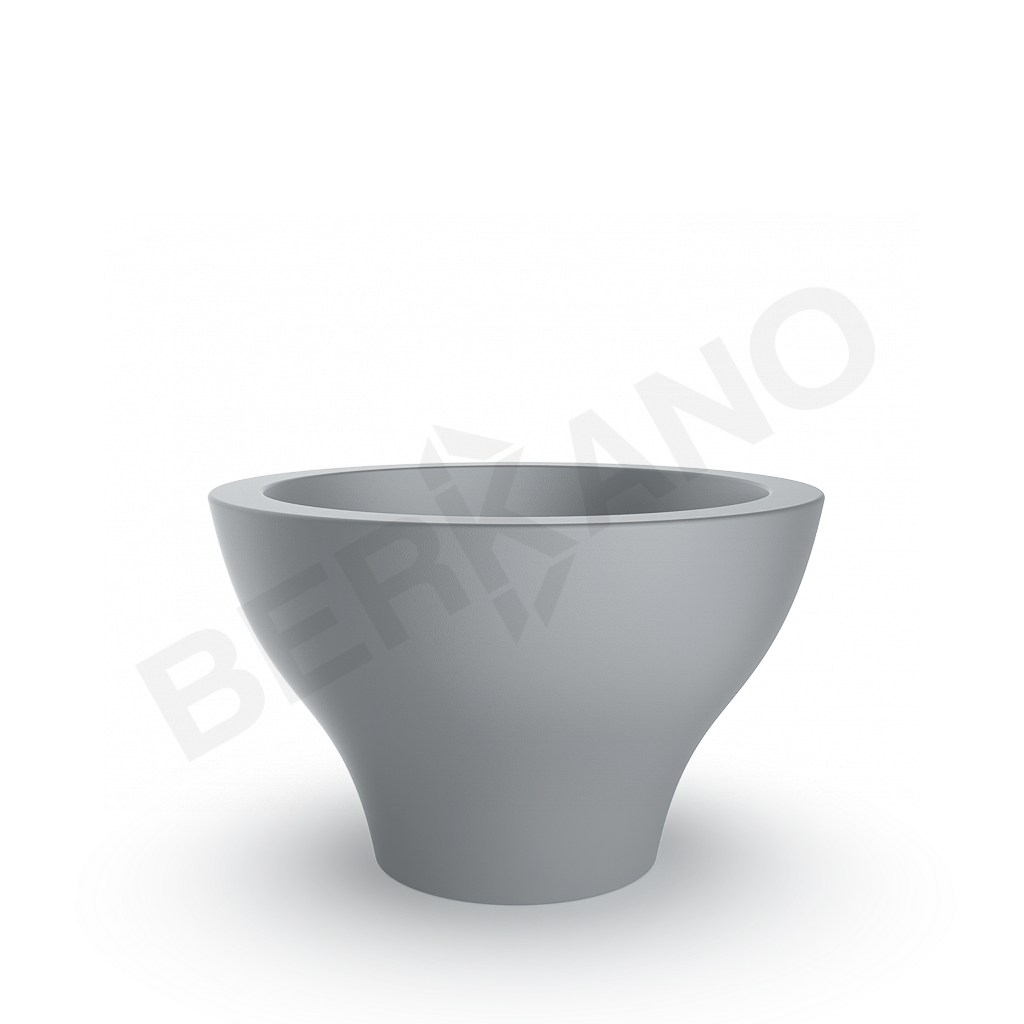 Кашпо Vetro 50 серого цвета - фото 1