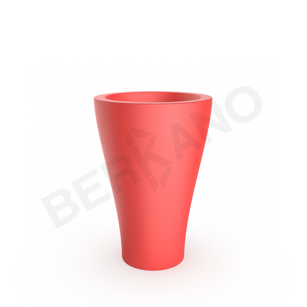 Кашпо Vetro 80 DB красного цвета - фото 1