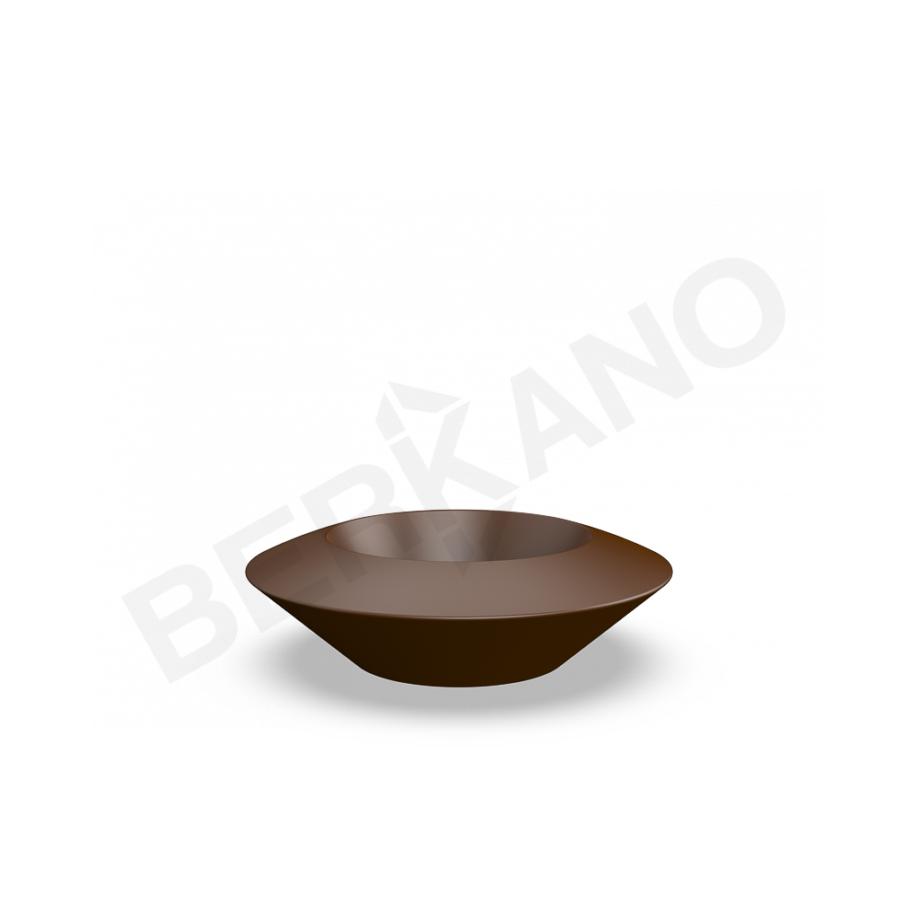 Кашпо Scodella 60 DB коричневого цвета - фото 1