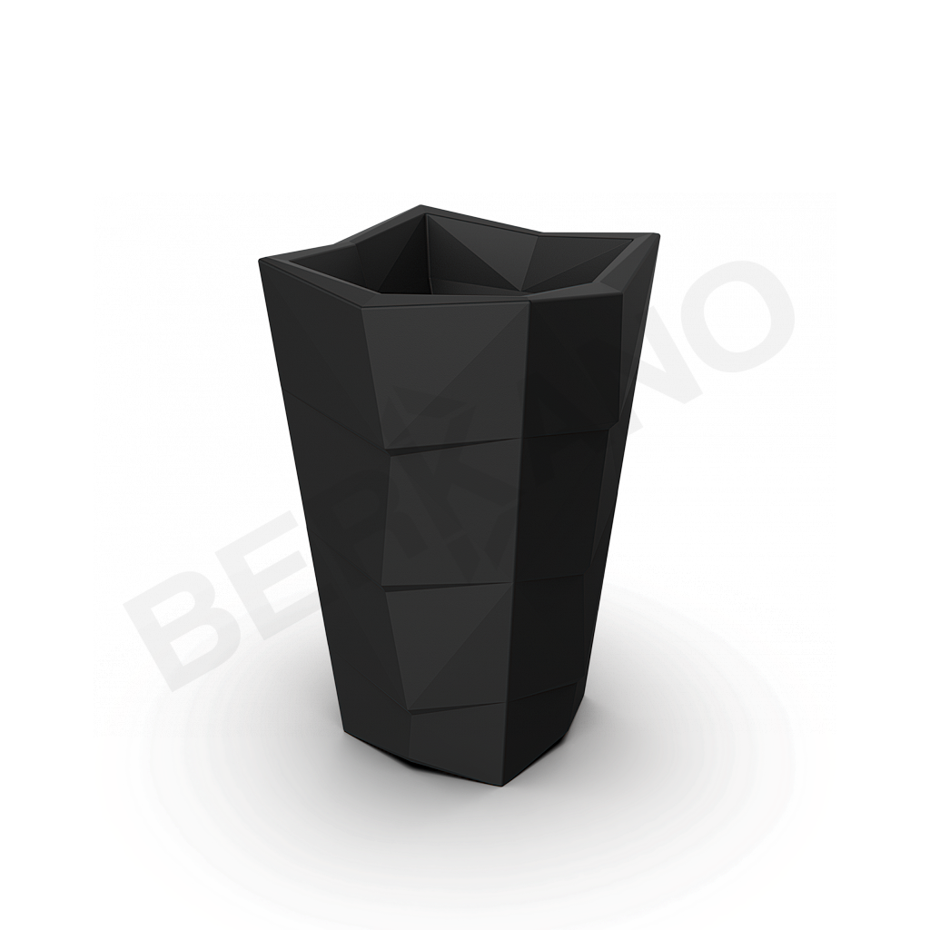 Кашпо Agava 100 DB черного цвета - фото 1