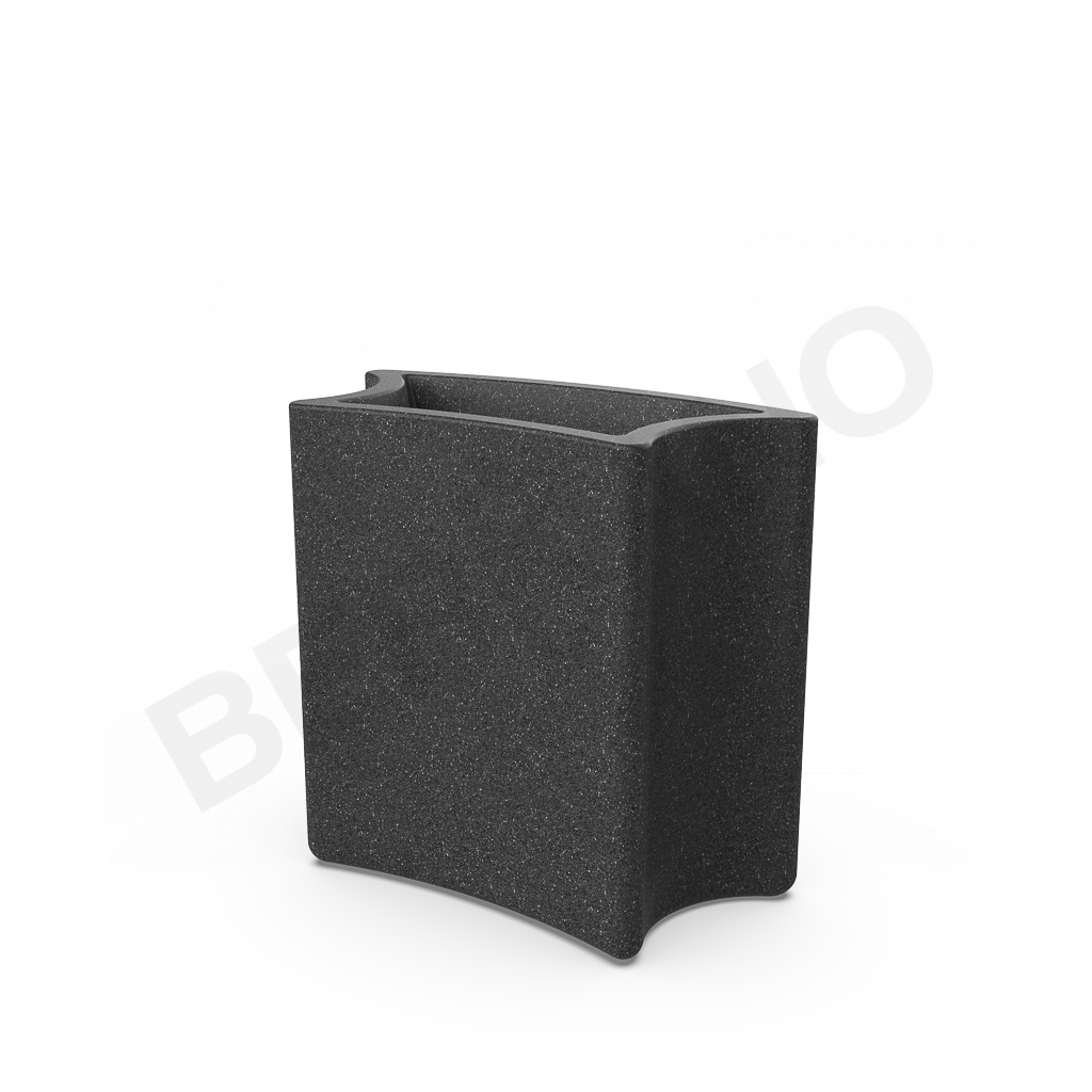 Кашпо Smoov Planter Arc DB цвета черный гранит - фото 1
