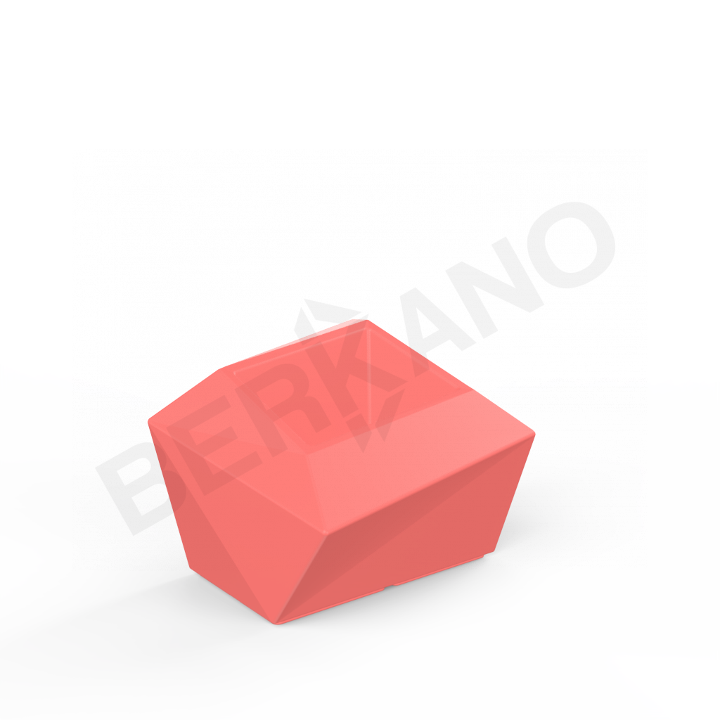 Кашпо Quaro S DB красного цвета - фото 1