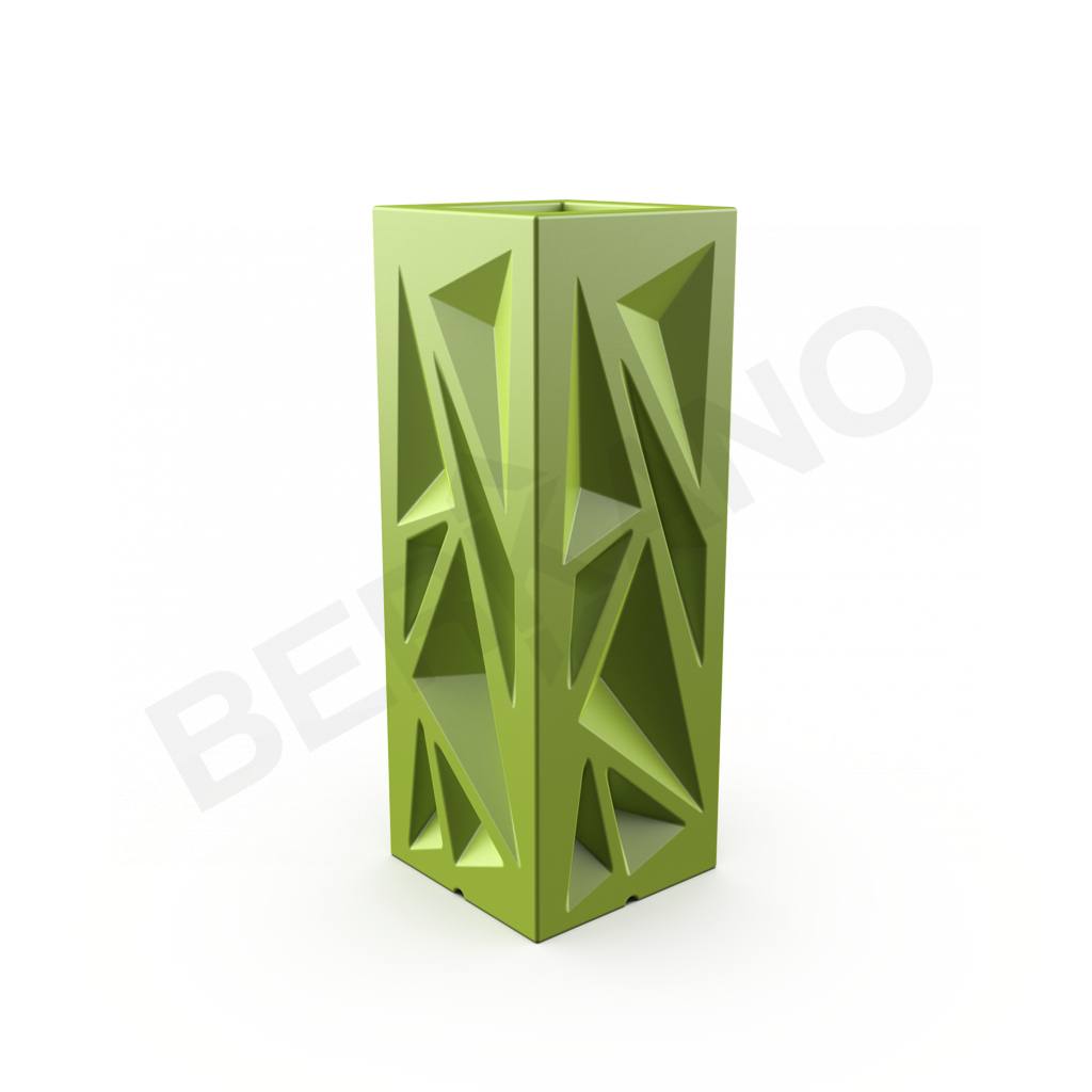 Кашпо Icelandic Vertical DB зеленого цвета - фото 1