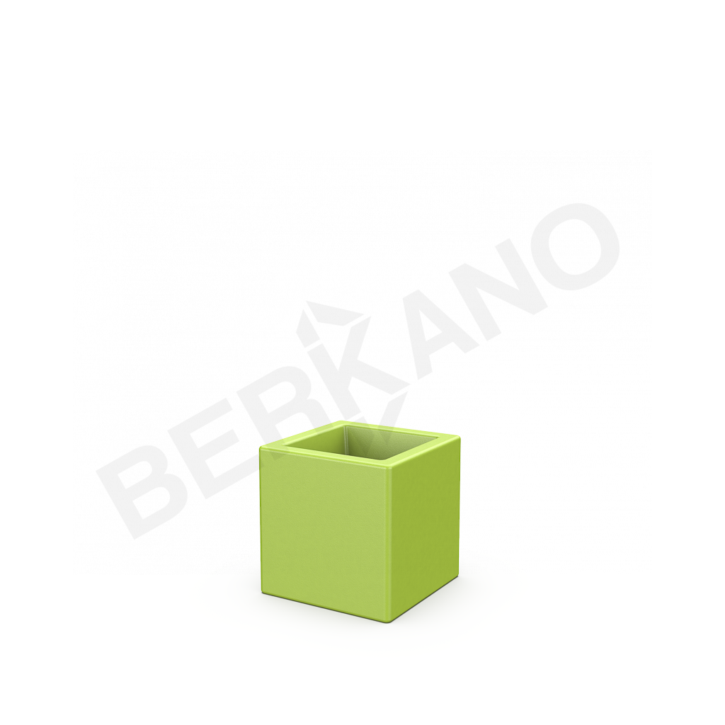 Кашпо Quarter 25 DB зеленого цвета - фото 1