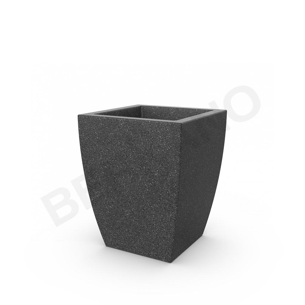 Кашпо Tenero 60 цвета черный гранит - фото 1