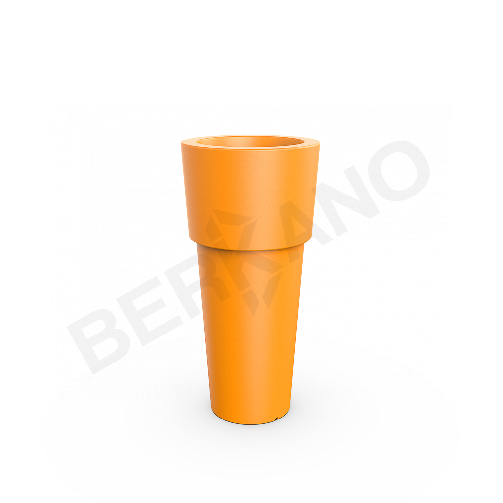 Кашпо Ray 100 оранжевого цвета - фото 1