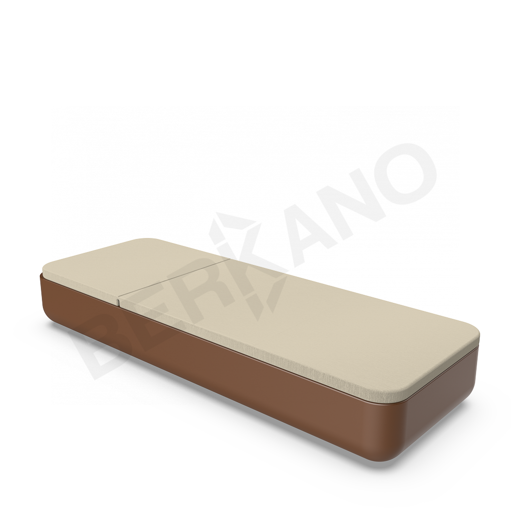 Шезлонг Grace коричневого цвета / аксессуар бежевого цвета - фото 2