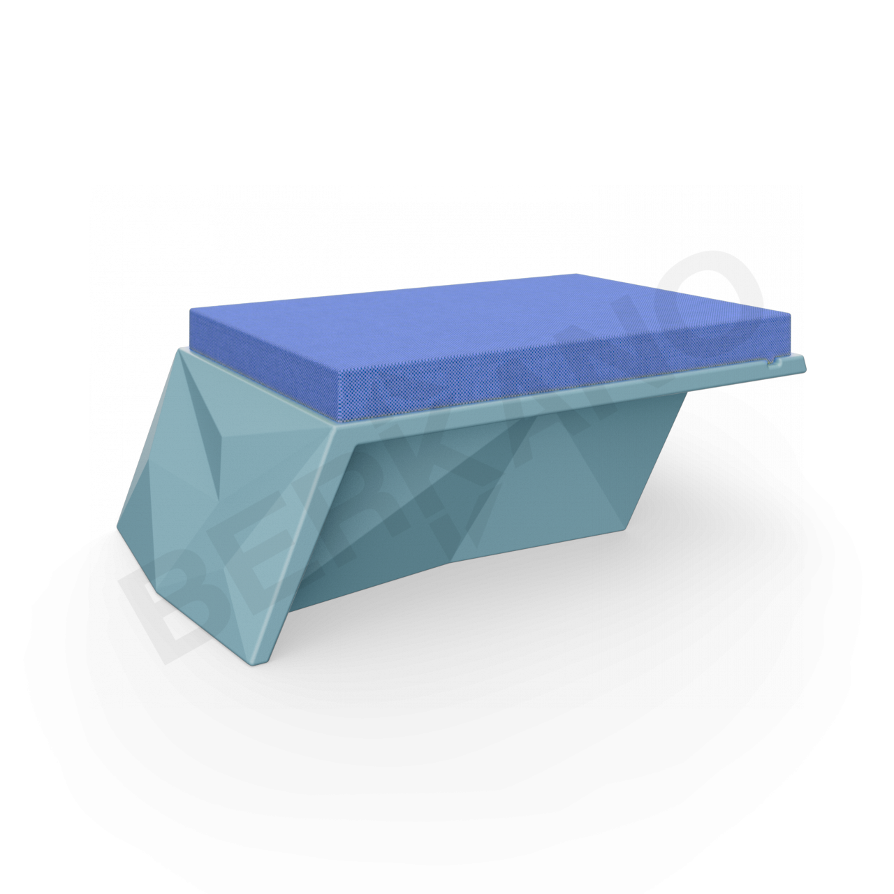 Угловой модуль Quaro с подушками бирюзового цвета / аксессуар темно-синего цвета - фото 1