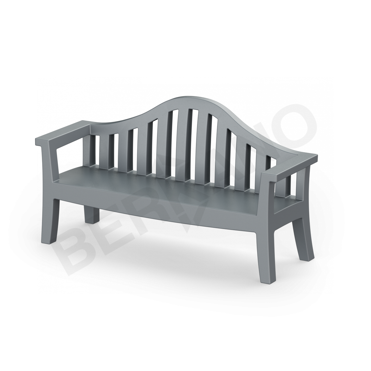 Скамейка Province графитового цвета - фото 1