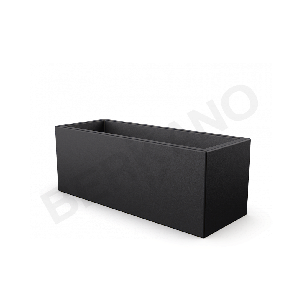 Кашпо Cubric 30*80 графитового цвета - фото 1
