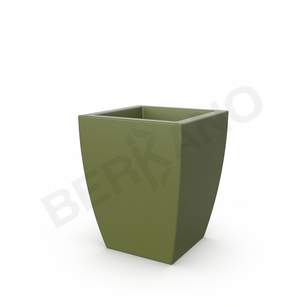 Кашпо Tenero 60 DB темно-зеленого цвета - фото 1