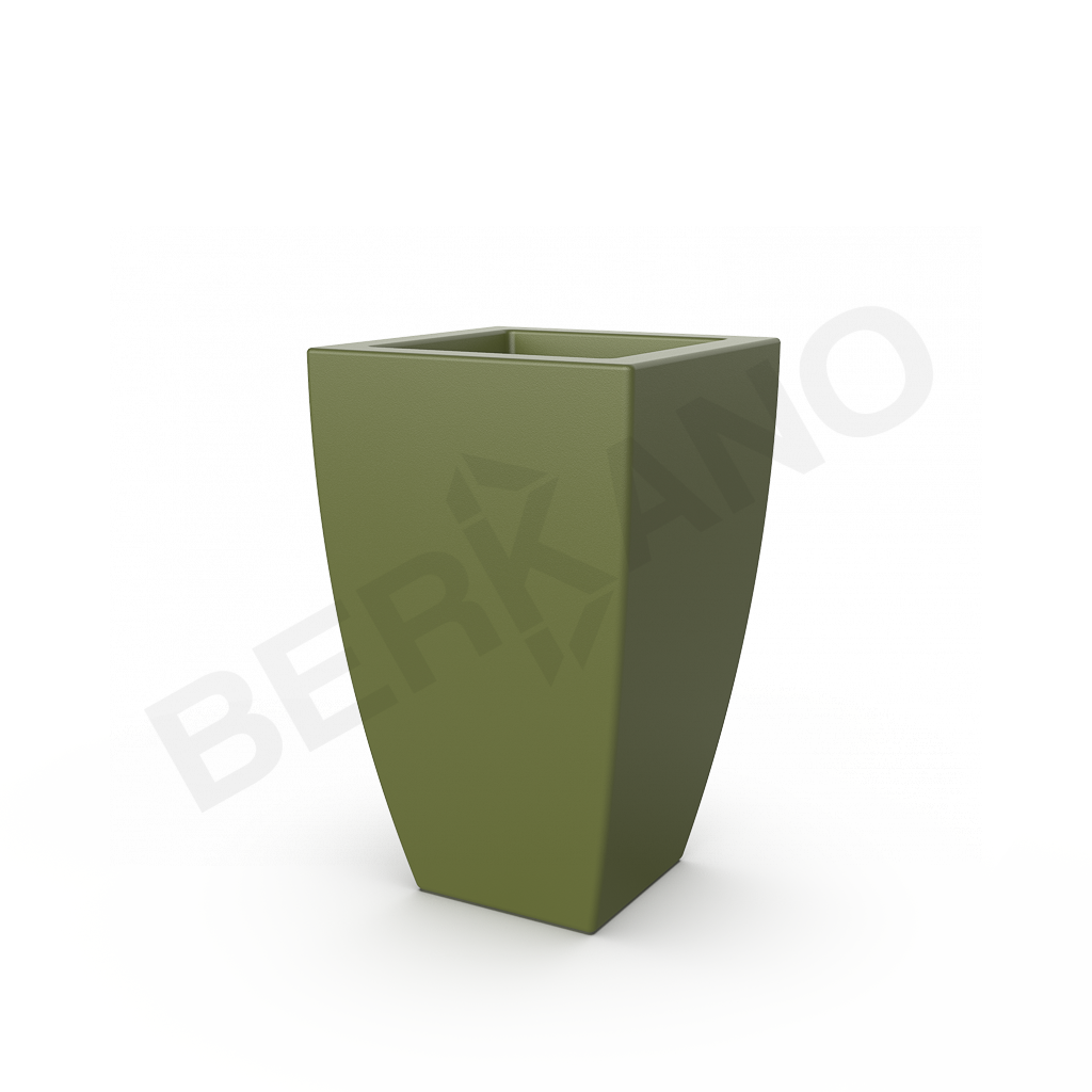 Кашпо Tenero 65 DB темно-зеленого цвета - фото 1