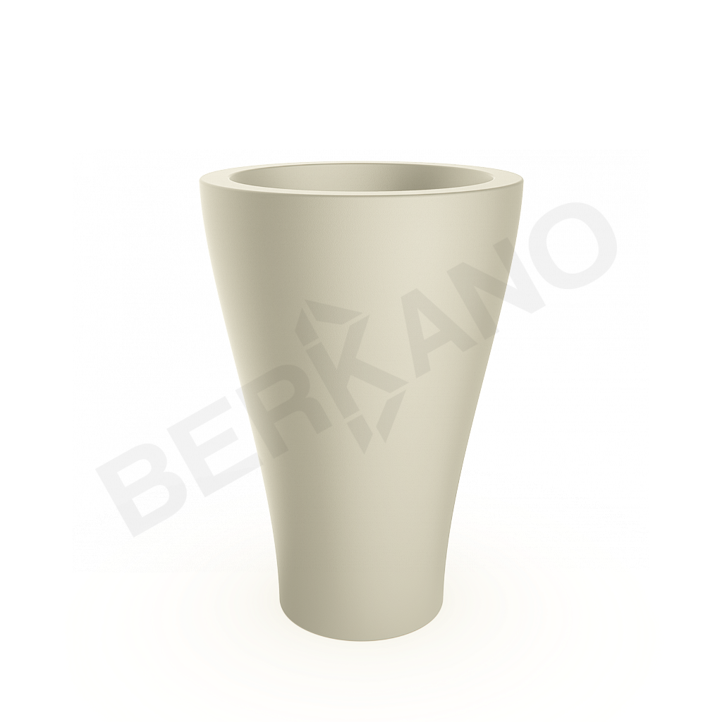 Кашпо Vetro 100 бежевого цвета - фото 1