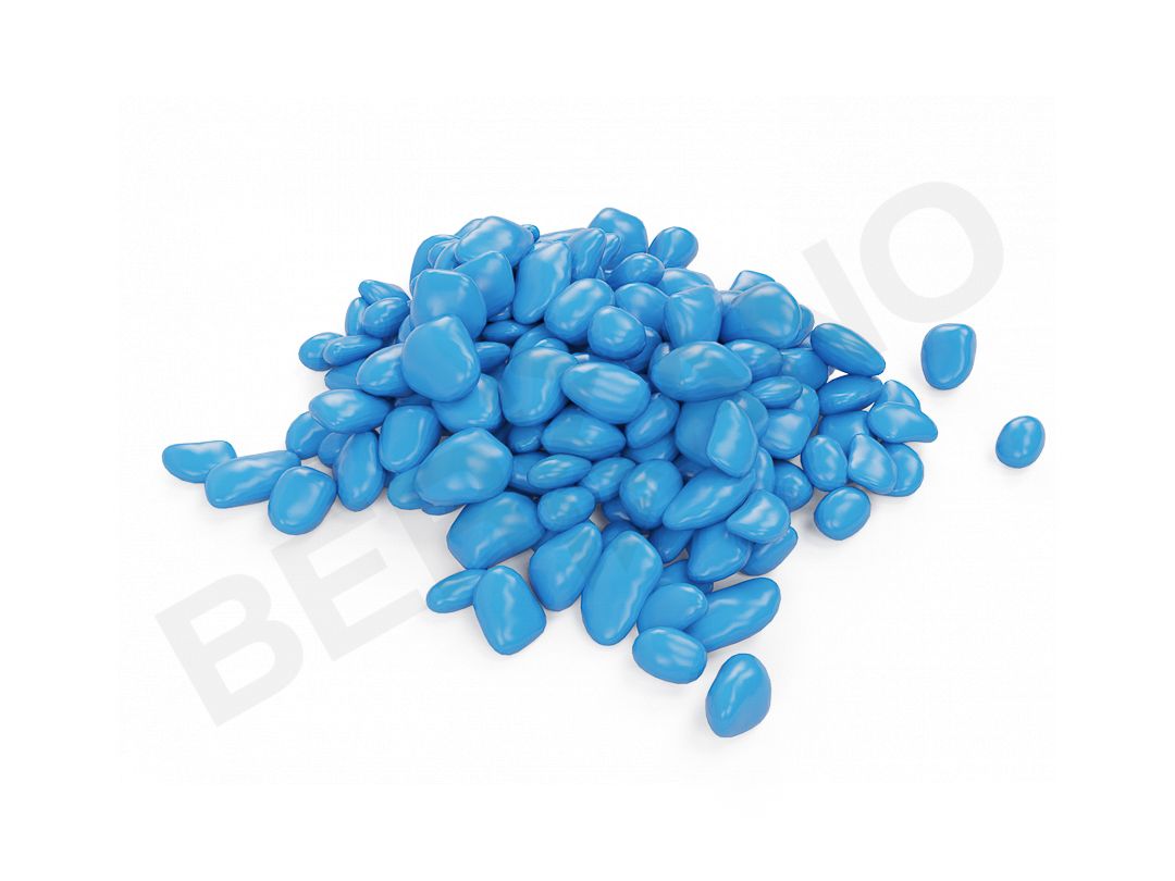 Галька цветная (голубой) - фото 1