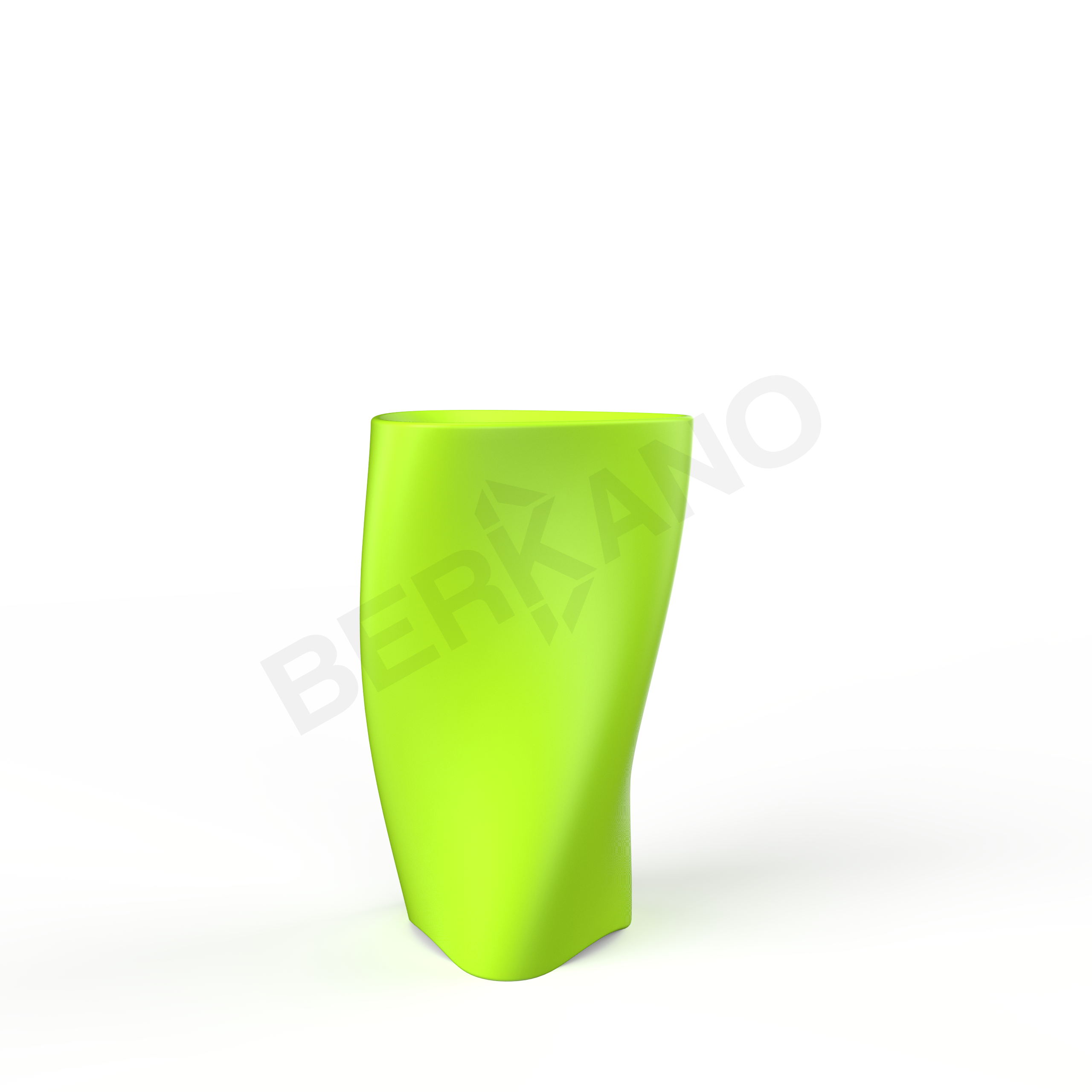 Кашпо Twist 90 зеленого цвета - фото 1