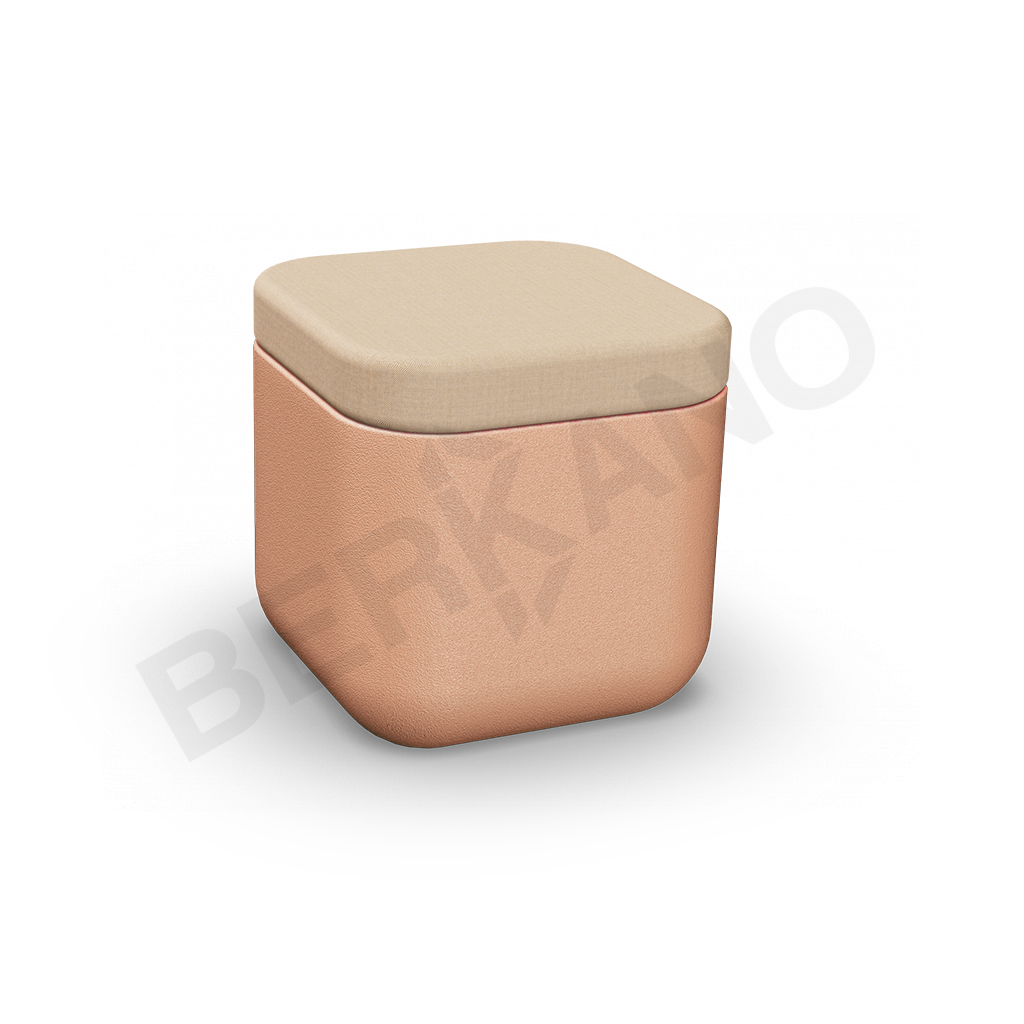 Пуф Grace терракотового цвета / аксессуар бежевого цвета - фото 1