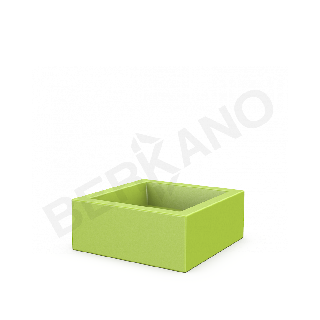 Кашпо Quarter 20 зеленого цвета - фото 1