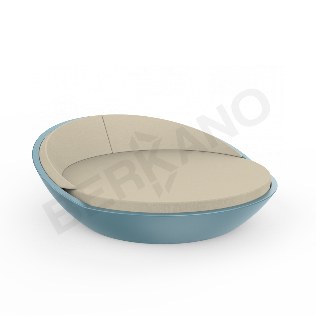 Шезлонг Riviera бирюзового цвета / аксессуар бежевого цвета - фото 1