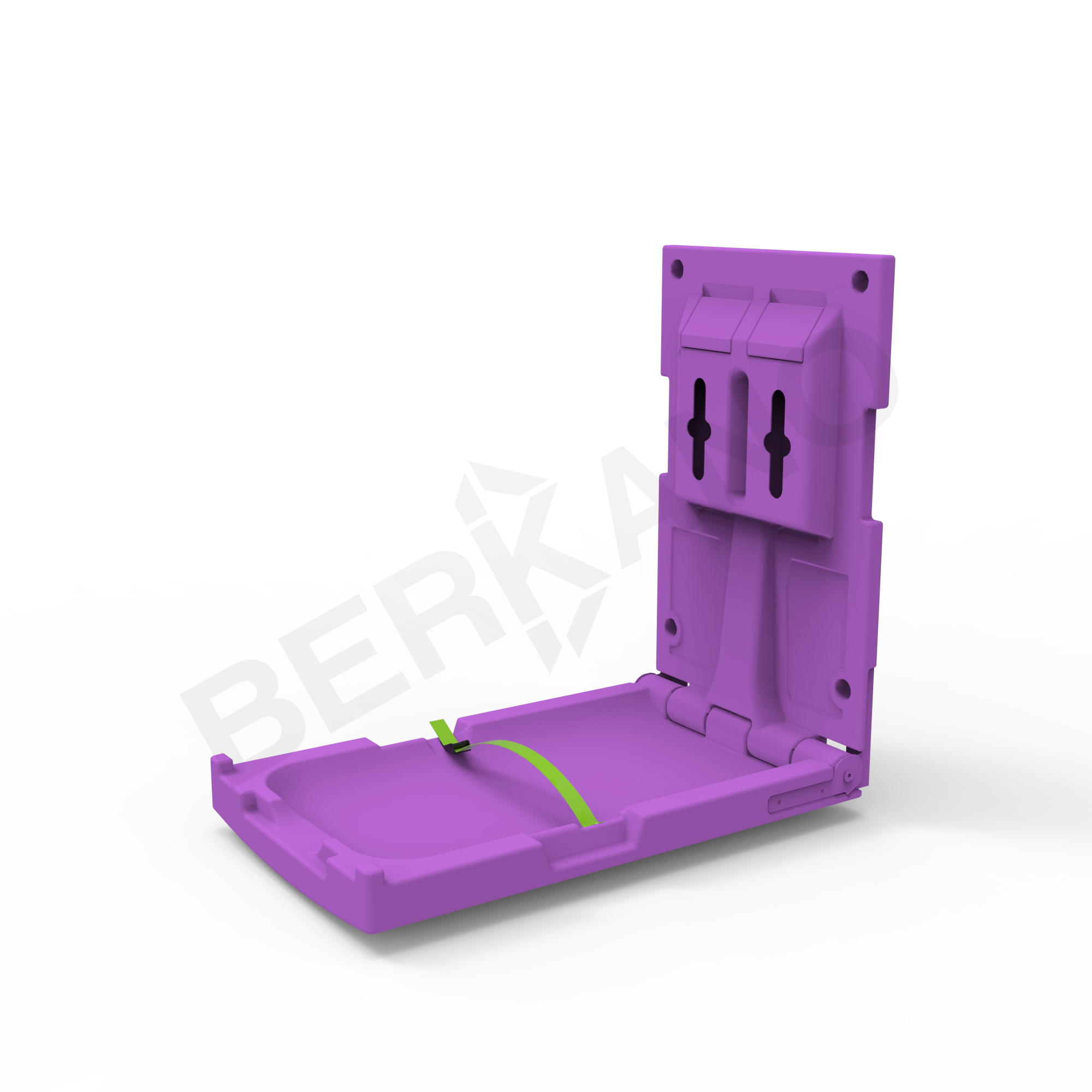 Пеленальный столик вертикальный BERKANO Kids сиреневого цвета - фото 1