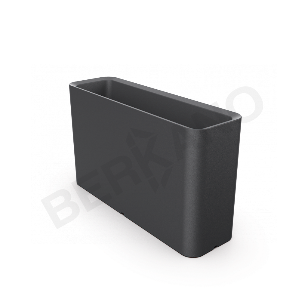 Кашпо Vittorio 80 DB графитового цвета - фото 1