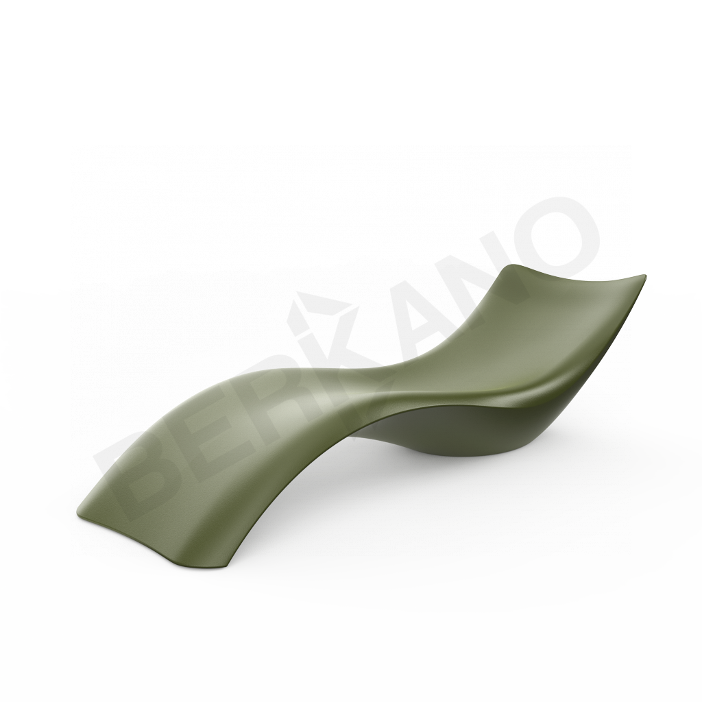 Шезлонг Wave темно-зеленого цвета - фото 1