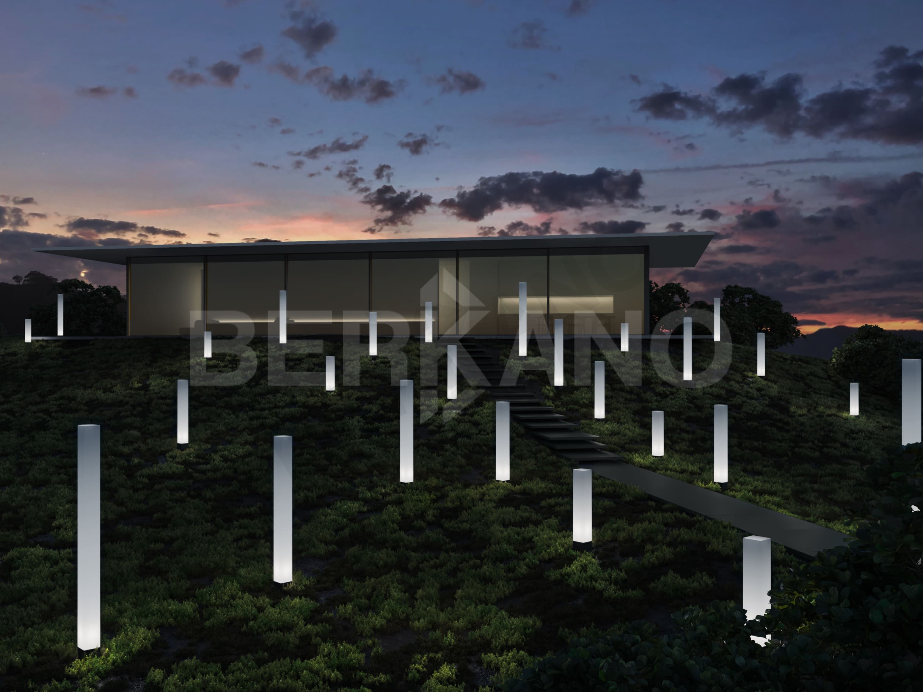 Световой столб Tollan Quadro 2000 с подсветкой RGB - фото 5