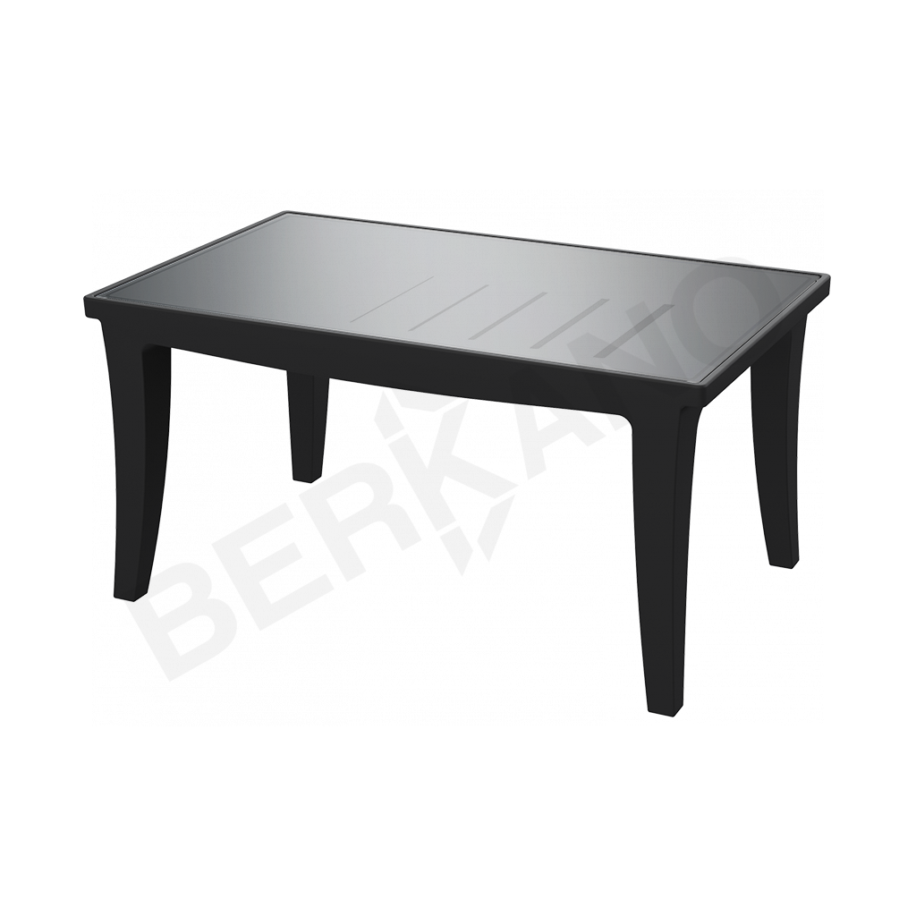 Стол Province со стеклом черного цвета - фото 1