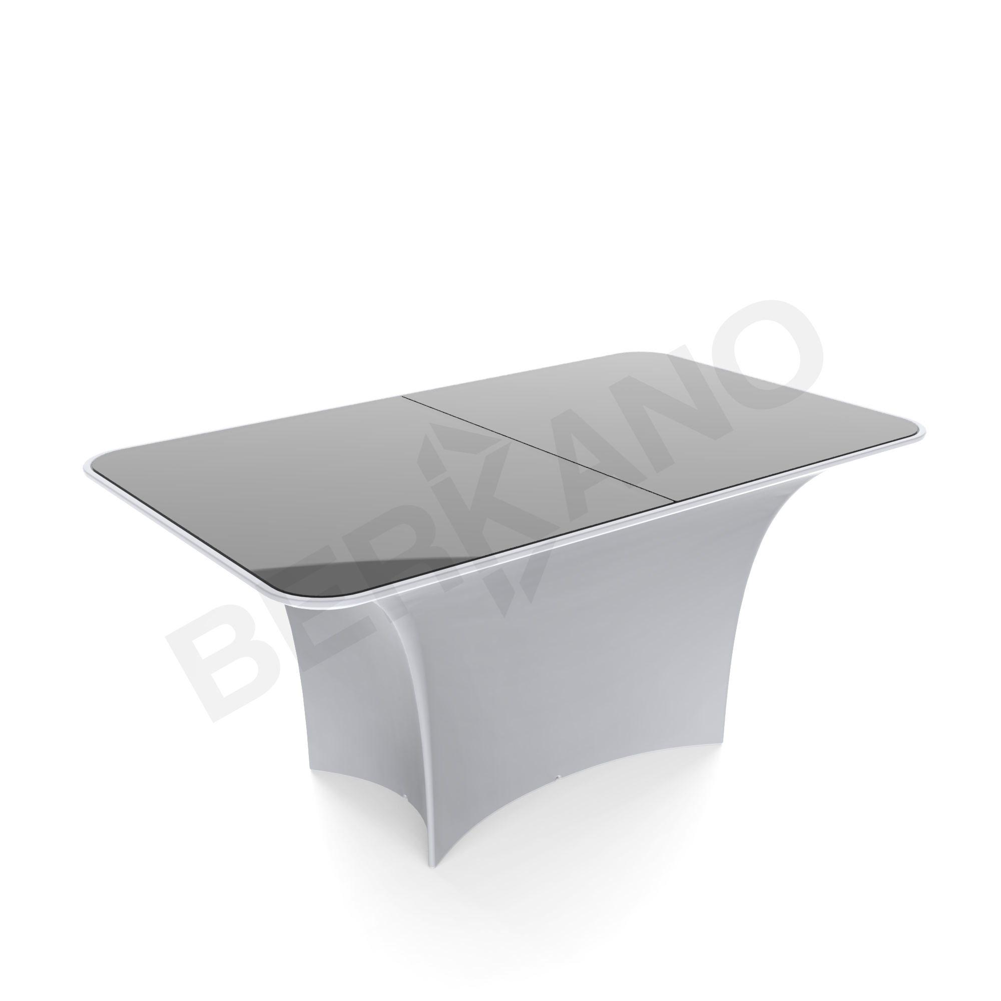 Стол Oasis со стеклом серого цвета - фото 1